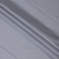 White Navy Blue Fine Stripe Premium Italian Blended Cotton Shirting Fabric Micro Striped Woven Design Soft Breathable Luxury Shirt Tailoring Material 150 Cms Width Italy Origin-D28506 - Regal Fabrics