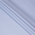 Light Blue Micro Check Textured Premium Italian Blended Cotton Shirting Fabric Subtle Woven Pattern Soft Breathable Luxury Shirt Tailoring Material 150 Cms Width Italy Origin-D28503