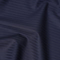 Navy Blue Textured Stripe Premium Italian Blended Cotton Shirting Fabric Subtle Woven Pattern Soft Breathable Luxury Shirt Tailoring Material 150 Cms Width Italy Origin-D28502 - Regal Fabrics