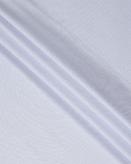 Powder Blue Solid Plain Premium Italian Blended Cotton Shirting Fabric Smooth Soft Lightweight Breathable Luxury Shirt Tailoring Material 150 Cms Width Italy Origin-D28499
