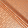 Peach Orange Abstract Textured Synthetic Chiffon Fabric 140 Cms Made In India-D27411