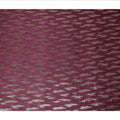 Wine Maroon Abstract Textured Synthetic Chiffon Fabric 140 Cms Made In India-D27413