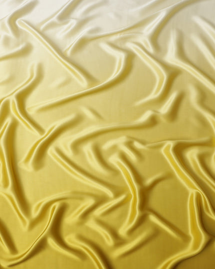 Gold Yellow Ombre Silk Satin Fabric 110cm