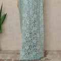 Aqua Premium French Two Tone Chantilly Saree Lace 5.5 Mtrs Width 110 Cms France-D27350 Regal Fabrics