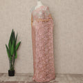 Blush Pink Premium French Two Tone Chantilly Saree Lace 5.5 Mtrs Width 110 Cms France-D27355 Regal Fabrics