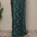 Emerald Green Premium French Two Tone Chantilly Saree Lace 5.5 Mtrs Width 110 Cms France-D27351