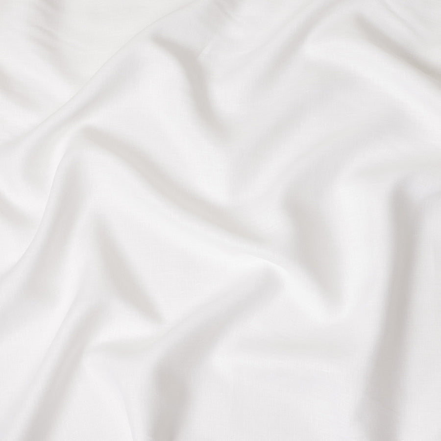 Pure White Pure Linen 60 Lea Fabric 150cm India