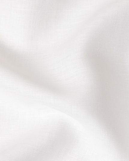 Pure White Pure Linen 60 Lea Fabric 150cm India