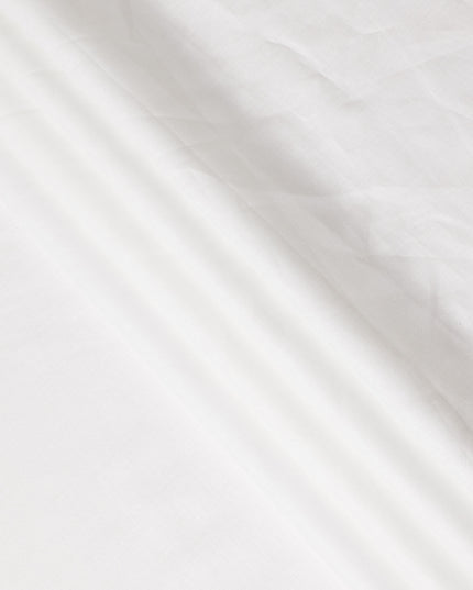 Pure White Pure Linen 60 Lea Fabric 150cm India