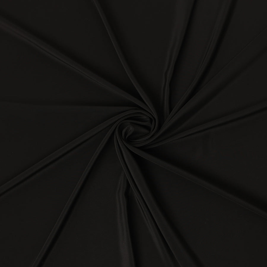 Black Premium Pure Silk Satin Fabric Solid Plain Smooth Finish 110 Cms Wide Luxury Dressmaking Material From China-D27477 Regal Fabrics