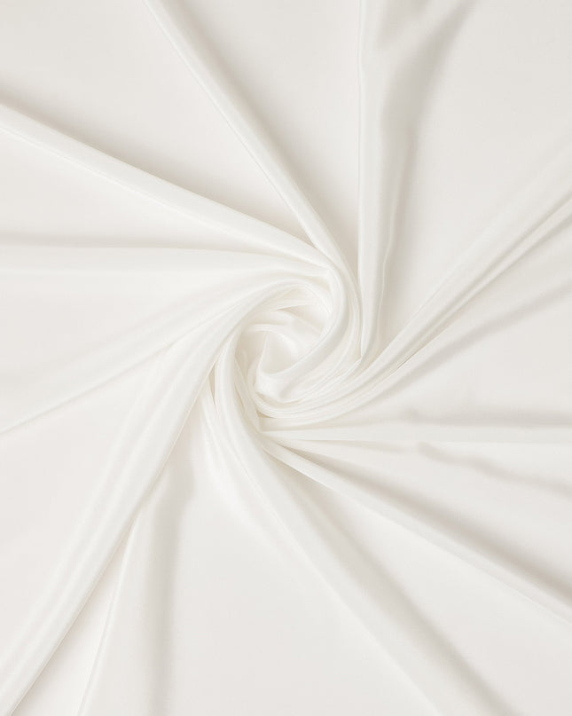 Ivory Premium Pure Silk Satin Fabric Solid Plain Smooth Finish 110 Cms Wide Luxury Dressmaking Material From China-D27476