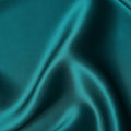 Teal Green Premium Pure Silk Satin Fabric Solid Plain Smooth Finish 110 Cms Wide Luxury Dressmaking Material From China-D27491