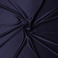 Navy Blue Premium Pure Silk Satin Fabric Solid Plain Smooth Finish 110 Cms Wide Luxury Dressmaking Material From China-D27486