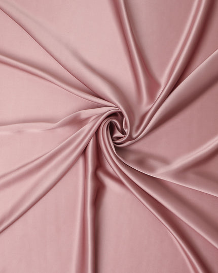 Dusty Rose Premium Pure Silk Satin Fabric Solid Plain Smooth Finish 110 Cms Wide Luxury Dressmaking Material From China-D27488