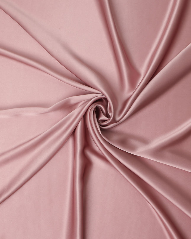 Dusty Rose Premium Pure Silk Satin Fabric Solid Plain Smooth Finish 110 Cms Wide Luxury Dressmaking Material From China-D27488
