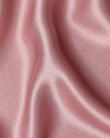 Dusty Rose Premium Pure Silk Satin Fabric Solid Plain Smooth Finish 110 Cms Wide Luxury Dressmaking Material From China-D27488