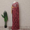 Pink French Chantilly Lace Saree | Regal