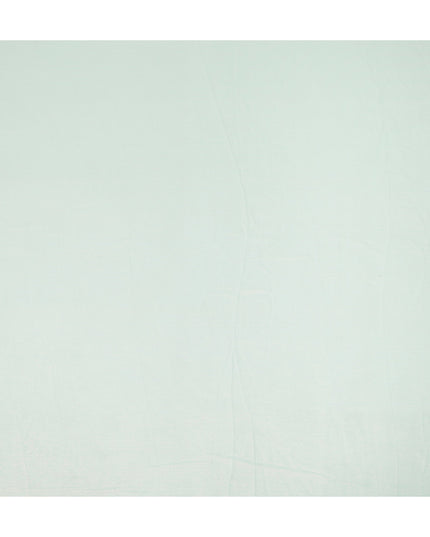 Mint Green Plain Synthetic Chiffon Fabric 110 Cms Width India-D27748