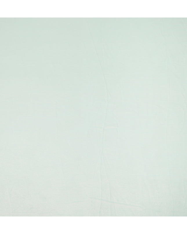 Mint Green Plain Synthetic Chiffon Fabric 110 Cms Width India-D27748
