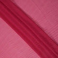 Hot Pink Plain Synthetic Chiffon Fabric 110 Cms Width India-D27750