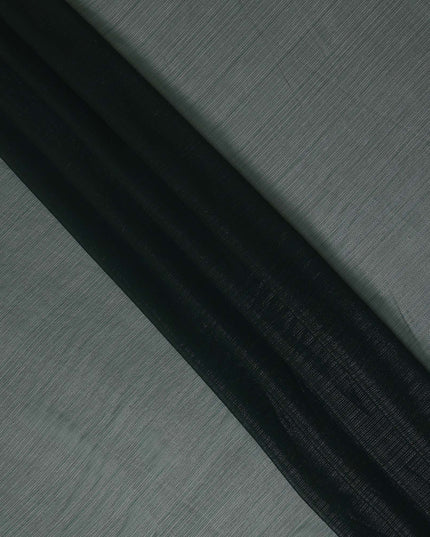 Dark Olive Green Plain Synthetic Chiffon Fabric 110 Cms Width India-D27752