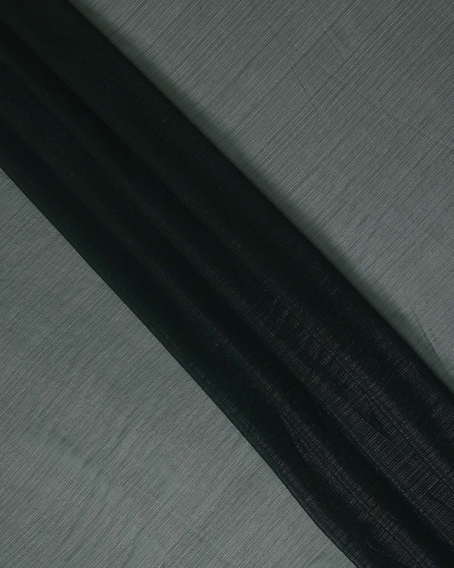 Dark Olive Green Plain Synthetic Chiffon Fabric 110 Cms Width India-D27752