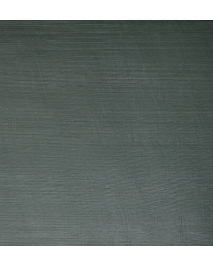 Dark Olive Green Plain Synthetic Chiffon Fabric 110 Cms Width India-D27752