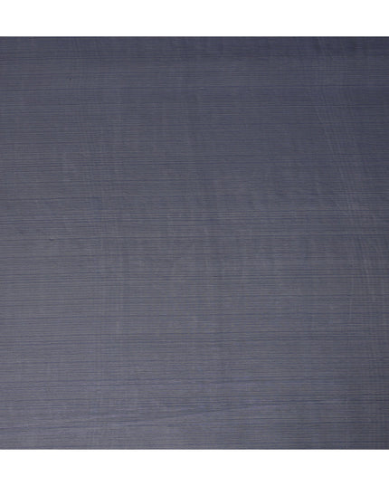 Navy Blue Plain Synthetic Chiffon Fabric 110 Cms Width India-D27747