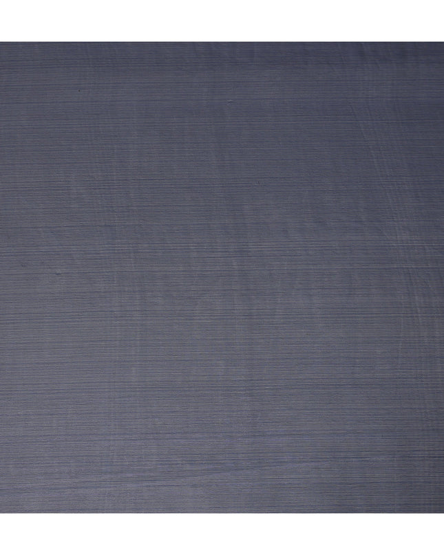 Navy Blue Plain Synthetic Chiffon Fabric 110 Cms Width India-D27747