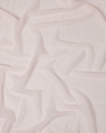 Light Pink Plain Synthetic Chiffon Fabric 110 Cms Width India-D27749