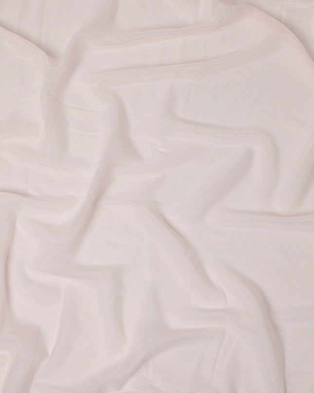 Light Pink Plain Synthetic Chiffon Fabric 110 Cms Width India-D27749