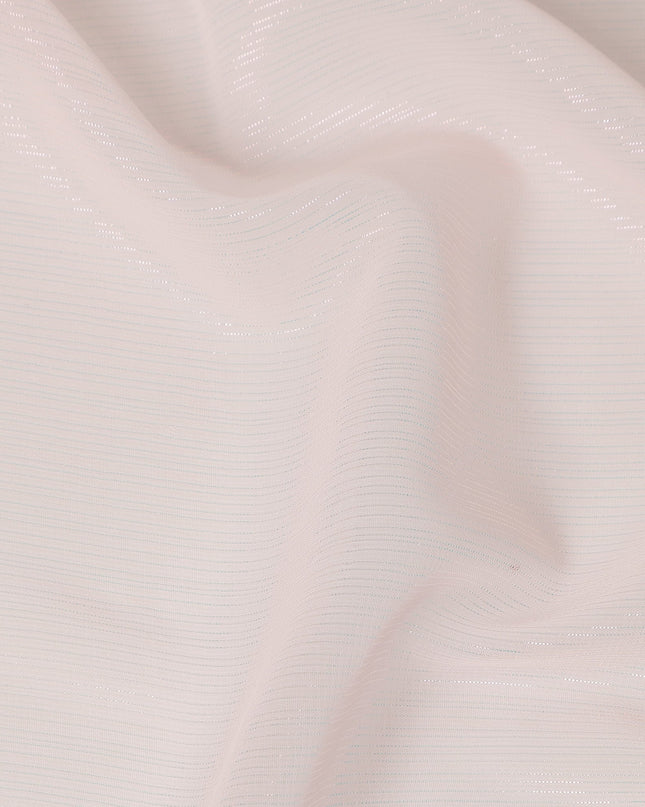 Light Pink Plain Synthetic Chiffon Fabric 110 Cms Width India-D27749