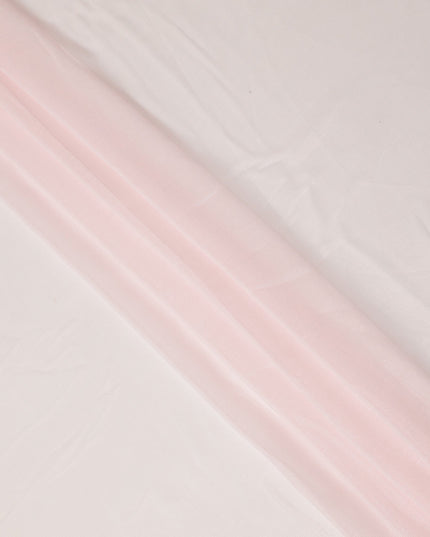 Light Pink Plain Synthetic Chiffon Fabric 110 Cms Width India-D27749
