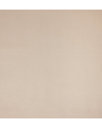 Beige Plain Synthetic Chiffon Fabric 110 Cms Width India-D27744