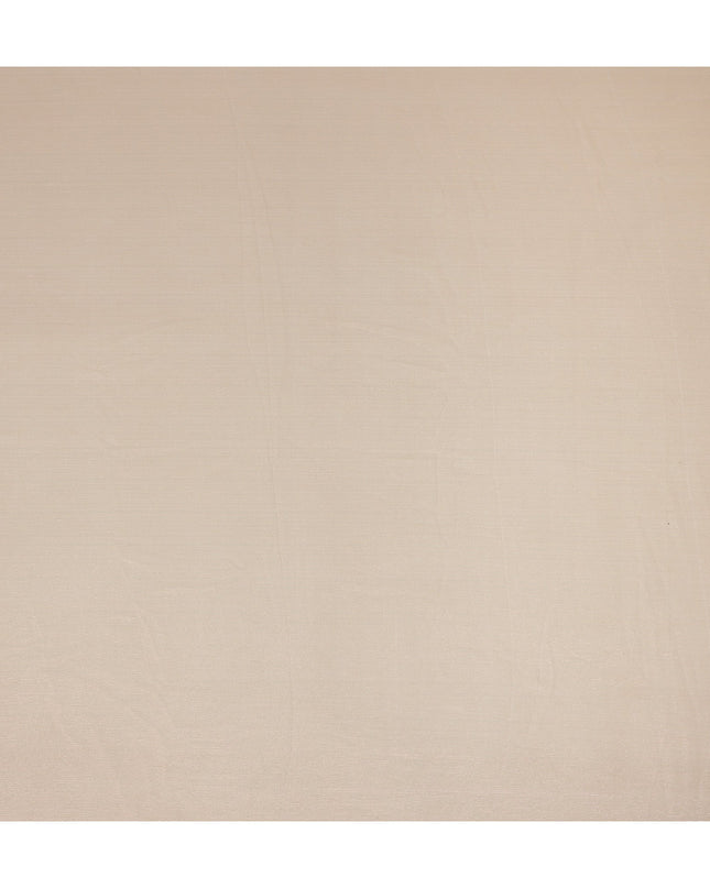 Beige Plain Synthetic Chiffon Fabric 110 Cms Width India-D27744