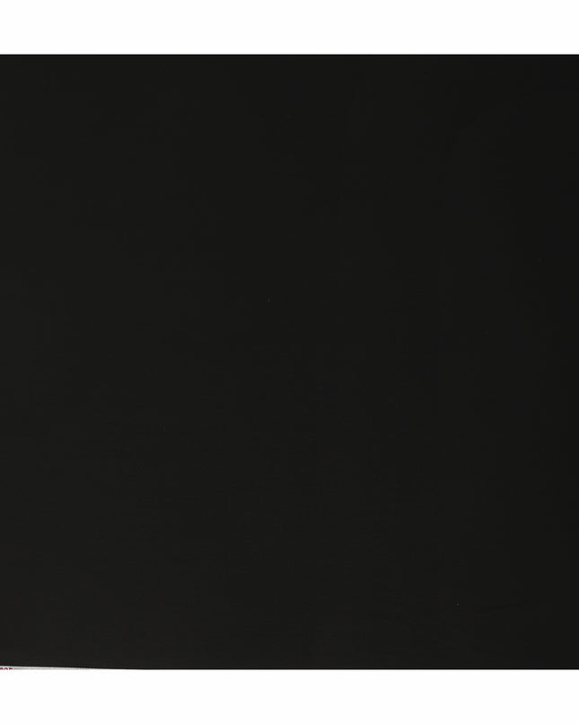 Black Solid Blended Wool Suiting Fabric 150 Cms Width Smooth Soft Durable Wrinkle Resistant Material for Formal Suits Trousers Blazers-D28612 - Regal Fabrics