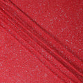 Scarlet Red Silk Georgette Sequin Fabric 110cm