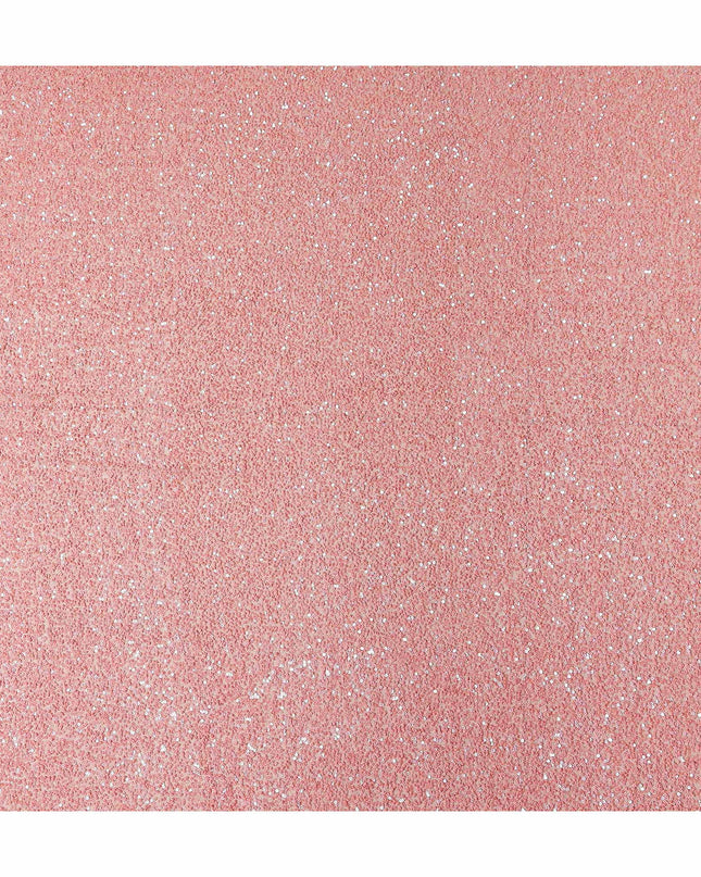 Blush Pink Silk Georgette Sequin Fabric 110cm