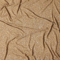Camel Beige Silk Georgette Sequin Fabric 110cm