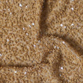 Camel Beige Silk Georgette Sequin Fabric 110cm
