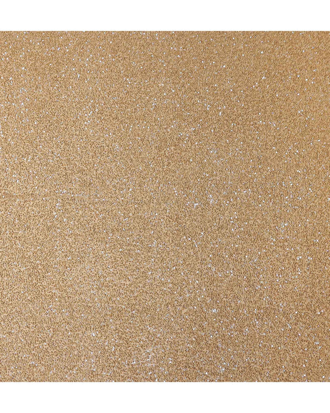 Camel Beige Silk Georgette Sequin Fabric 110cm