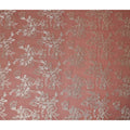 Dusty Rose Pink Silver Floral Metallic Lurex Silk Chiffon Fabric 110 Cms Wide, Made in South Korea-D27539