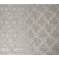Pearl Grey Silver Floral Metallic Lurex Silk Chiffon Fabric 110 Cms Wide, Made in South Korea-D27533 - Regal Fabrics