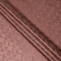 Dusty Terracotta Floral Silk Satin Fabric 110cm