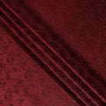 Burgundy Maroon Floral Silk Satin Fabric 110cm