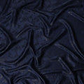 Midnight Navy Floral Silk Satin Fabric 110cm