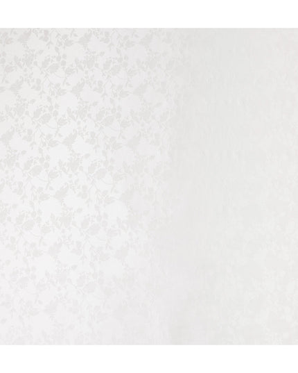 Ivory Pearl Floral Silk Satin Fabric 110cm