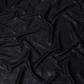 Jet Onyx Floral Silk Satin Fabric 110cm
