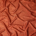 Burnt Rust Floral Silk Satin Fabric 110cm