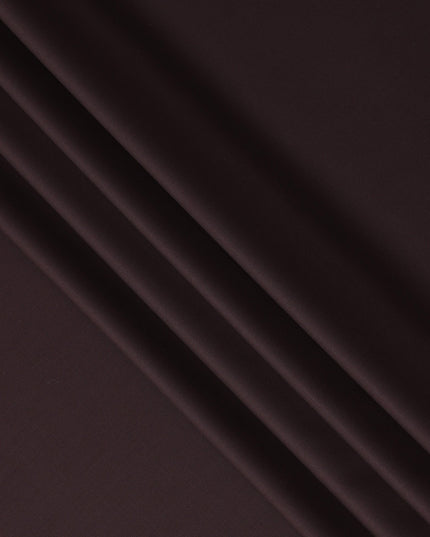 Rich Mahogany Brown Premium Blended Poly Wool Suiting Fabric 150 Cm Width Smooth Finish Durable Breathable Wrinkle Resistant Fabric For Suits Blazers Trousers Formal Wear Made In India-D28859 Regal Fabrics